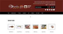 Desktop Screenshot of bhbreptiles.com